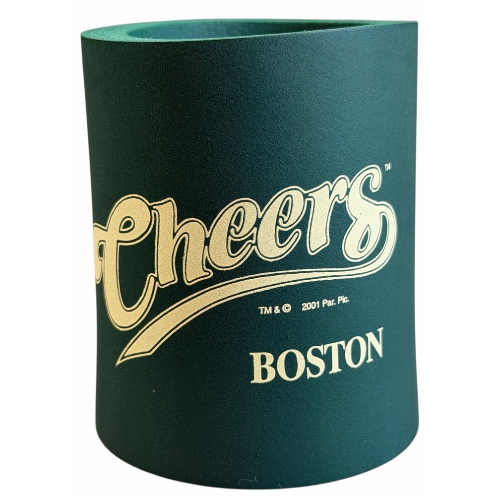 Cheers "TV show" Pub Bar Beer Boston 2003 Green Koozie 1396 Collectors Item